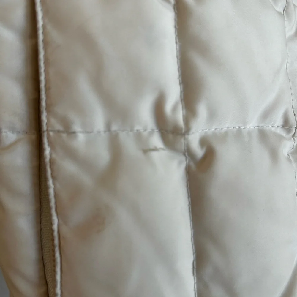 *Super Warm* Eddie Bauer 100% Goose Down White Puffer Jacket - Picture 14 of 17